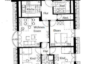 Wohnung mieten in 99092 Brühlervorstadt, Schöne 4 ZKB mit 2 Balkonen im Wohnpark 'Nottlebener Weg'