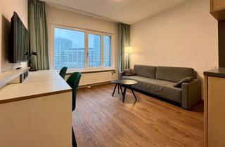 Wohnung mieten in Lehrter Strasse 24b, 10557 Tiergarten, Fritz Tower - Möbliertes Studio im 1. OG mit Concierge und Gym