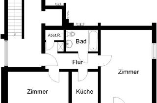 Wohnung mieten in Meller Str. 276, 49082 Schölerberg, 2-Zi.-Wohnung im Erdgeschoss mit kleinem Garten frei