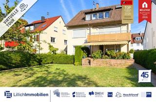 Mehrfamilienhaus kaufen in 70806 Kornwestheim, Ohne Käuferprovision: Freistehendes Mehrfamilienhaus mit 3 Wohneinheiten und großem Garten