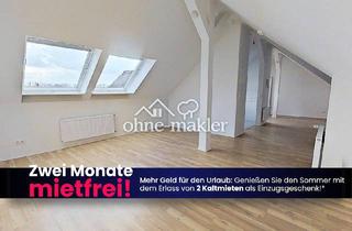 Wohnung mieten in 38102 Braunschweig, KEIN HITZE-, ABER 2 NKM FREI: Besonders geschnittene 2-Zimmer-Dachgeschosswohnung mit Badewanne