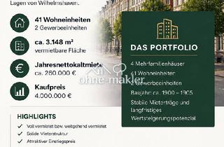 Anlageobjekt in 26382 Wilhelmshaven, Mehrfamilienhäuser im Paket
