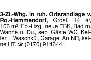Wohnung mieten in 72108 Rottenburg, 3-Zi.-Whg.