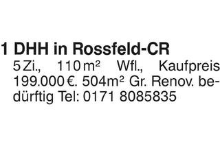 Immobilie kaufen in 74564 Crailsheim, 1 DHH in Rossfeld-CR
