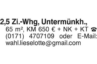 Wohnung mieten in 74547 Untermünkheim, 2,5 Zi. Whg in Untermünkh.