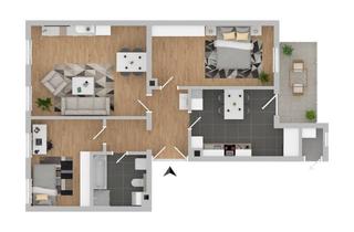 Wohnung kaufen in Fritz-Matschke-Straße, 09113 Chemnitz, Helle vermietete 3-Raum Wohnung mit Balkon