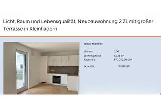 Wohnung kaufen in 80689 München, München - Neubau, 2 Zi. Wohnung mit großer Terrasse - ohne Provision