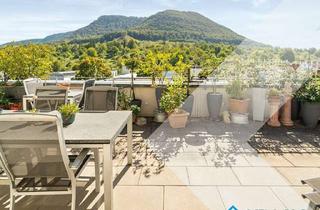 Penthouse kaufen in 72581 Dettingen, Sorglos Wohnen in Dettingen: barrierearmes Penthouse mit ca. 74 m² Dachterrasse und Albblick