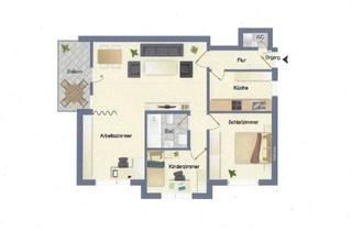 Wohnung kaufen in 70376 Bad Cannstatt, 3,5-Zimmer Etagenwohnung, in ruhiger Wohnlage, mit überdachtem Südbalkon!