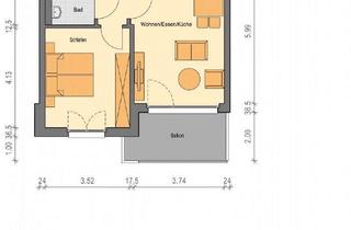Wohnung mieten in Kinkelstr., 40223 Bilk, Neubau 2-Zimmer-Wohnung mit Balkon in zentraler Lage in Düsseldorf-Bilk