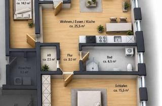 Wohnung mieten in Lindenstraße 8a, 57627 Gehlert, Neu renovierte drei Zimmer Wohnungen-Erstbezug nach Renovierung