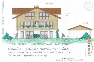 Villa kaufen in 83700 Rottach-Egern, Exklusive Landhaus Doppelhaus Villa erste Seereihe