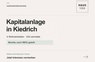 Anlageobjekt in 65399 Kiedrich, Vorankündigung: Voll vermietetes 4-Familienhaus in Kiedrich – bereits nach WEG geteilt