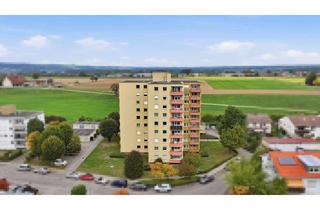Wohnung kaufen in 88255 Baienfurt, Panorama-Wohnen im 8. OG! Helle, bezugsfreie 2-Zimmer-Wohnung in Baienfurt!