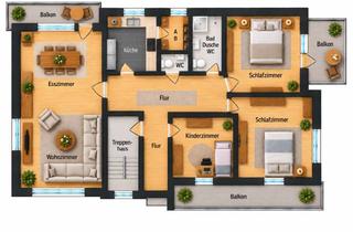 Wohnung mieten in 97816 Lohr, Zur Vermietung: 5-Zimmer-EG-Wohnung mit Balkon, Garten & Garage