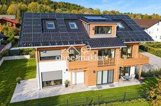 Haus mieten in 83052 Bruckmühl, Doppelhaushälfte in Holzmassivbauweise – KfW 40 Plus, ca. 150 m², S/W-Garten & beheiztes KG