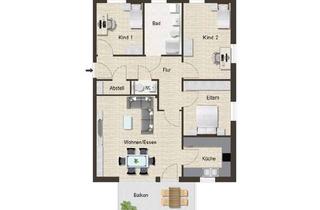 Wohnung kaufen in 73269 Hochdorf, Neubauprojekt in Hochdorf, 4-Zi.-Whg., 1.OG, Balkon, KfW55, Aufzug, Tiefgarage!