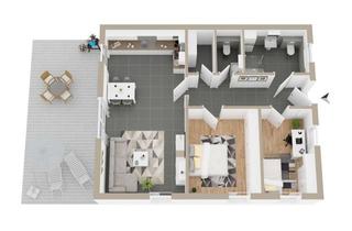 Wohnung mieten in 56593 Horhausen, 3 Zimmer Neubau-Wohnung mit großer Terrasse