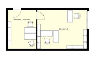 Büro zu mieten in Rudolf-Breitscheid-Str. 10/11, 15537 Erkner, kleine Gewerbeeinheit mit zwei Büroräumen in Erkner, nahe Berliner Ring