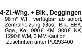 Wohnung mieten in 73326 Deggingen, 4-Zimmer-Wohnung mit Balkon
