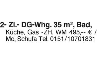 Wohnung mieten in 89597 Munderkingen, 2- Zi.- DG-Whg