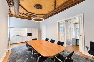 Büro zu mieten in Fasanenstraße 65, 10719 Wilmersdorf, Repräsentative Bürofläche 132 m² mit historischen Deckenmalereien, Bulthaup-Küche, Concierge & Gym
