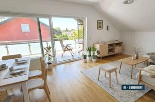 Wohnung kaufen in 76703 Kraichtal, Gepflegte DG-Wohnung mit Balkon, Garten und Kamin in Kraichtal-Bahnbrücken