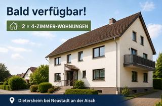 Wohnung mieten in Fichtenweg, 91463 Dietersheim, Wohnen mit Charakter: 4-Zimmer-Wohnung in Dietersheim