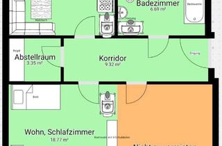Immobilie mieten in 90491 Schoppershof, Möblierte 1,5-Zimmer-Wohnung in Nürnberg-Schoppershof – 42 m², befristet ab 15.11.2026
