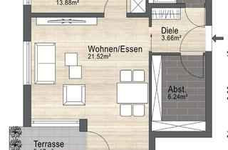 Wohnung kaufen in Langenbachstraße 25, 71522 Backnang, Seniorengerechtes Wohnen: 2-Zimmer-Erdgeschosswohnung mit Terrasse, Aufzug & Stellplatz