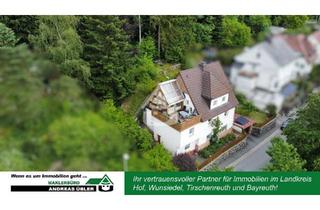 Haus kaufen in 95119 Naila, Traumhafter Fernblick inklusive - EFH mit Dachterrasse und Wintergarten