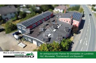 Gewerbeimmobilie kaufen in 95111 Rehau, Viel Platz für Ihr Unternehmen - Gewerbehallen mit Büroflächen