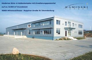 Gewerbeimmobilie kaufen in Ruppiner Straße 10, 16909 Wittstock, Moderner Büro- & Hallenkomplex mit Erweiterungspotential auf ca. 12.900 m2 Grundstück