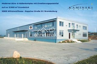 Gewerbeimmobilie kaufen in 16909 Wittstock, Moderner Büro- & Hallenkomplex mit Erweiterungspotential auf ca. 12.900 m2 Grundstück