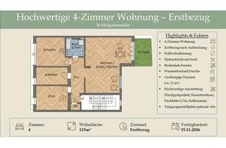 Wohnung mieten in 40479 Pempelfort, Erstbezug in Hofgartennähe: 4 Zimmer auf 115 m² mit Terrasse