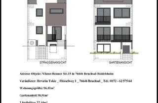 Wohnung kaufen in 76646 Bruchsal, Bruchsal - Eigentumswohnung in Bruchsal-Heidelsheim von privat