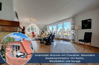 Wohnung kaufen in 23758 Oldenburg, Innenstadt-Wohnen mit Charakter: Besondere Gaubenarchitektur mit Kamin, Westbalkon und Garage