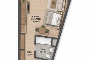 Wohnung mieten in Imhofstraße 12, 86159 Antonsviertel, 1 Zimmer Appartement mit atemberaubendem Panorama