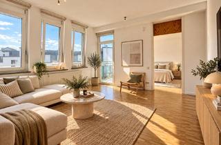 Wohnung mieten in 90482 Laufamholz, Frisch renovierte 2-Zimmer-Wohnung im betreuten Wohnen: barrierefrei, 5. OG mit Aufzug, Loggia