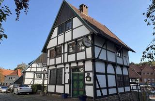 Haus kaufen in 32602 Vlotho, Modernisiertes Fachwerkhaus von 1570 – Wohnen & Gewerbe mit historischem Charme in Vlotho
