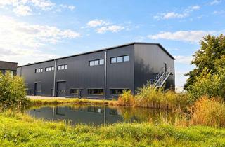 Gewerbeimmobilie mieten in Heydeweg, 18182 Bentwisch, Moderne Gewerbehalle mit ca. 376 m² auf zwei Ebenen – flexibel nutzbar und individuell ausbaubar