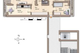 Wohnung kaufen in 85540 Haar, KEIN PROVISION - Freundliche 3 Zimmerwohnung, 2 Balkone und Traumblick!