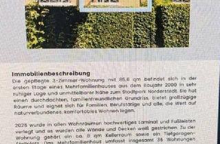 Wohnung kaufen in 22844 Norderstedt, Quickborn - 3 Zimmer Eigentumswohnung am Stadtpark Norderstedt