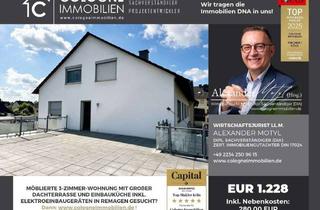 Wohnung mieten in 53424 Remagen, MÖBLIERTE 3-ZIMMER-WOHNUNG MIT GROßER DACHTERRASSE UND EINBAUKÜCHE INKL. ELEKTROEINBAUGERÄTEN