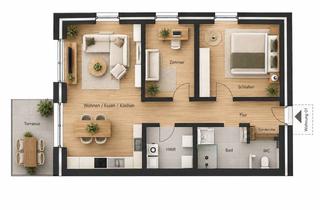 Wohnung mieten in In Den Hornen, 49808 Lingen, Moderne 3-Zimmer Wohnung , Einbauküche & Tiefgarage inklusive