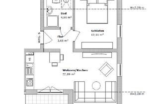 Wohnung kaufen in 85399 Hallbergmoos, Neubau - 2-Zimmer-Dachgeschosswohnung in Hallbergmoos - KfW 40 QNG