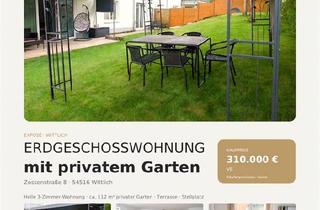 Wohnung kaufen in 54516 Wittlich, Wittlich - Moderne Erdgeschosswohnung mit privatem Garten in Wittlich
