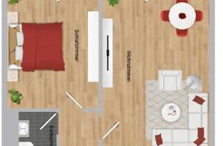 Wohnung kaufen in 51429 Bergisch Gladbach, Bergisch Gladbach - 2-Zimmer-Wohnung mit Balkon und TG-Stellplatz in Bensberg