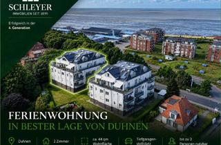 Wohnung kaufen in 27474 Cuxhaven, Einmal um die Ecke und schon im Sand – 2-Zimmer-Ferienwohnung mit Tiefgarage