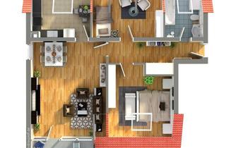 Wohnung mieten in Kurze Straße 20, 04736 Waldheim, Moderne, lichtdurchflutete 3-Zimmer-Dachgeschoss-Wohnung